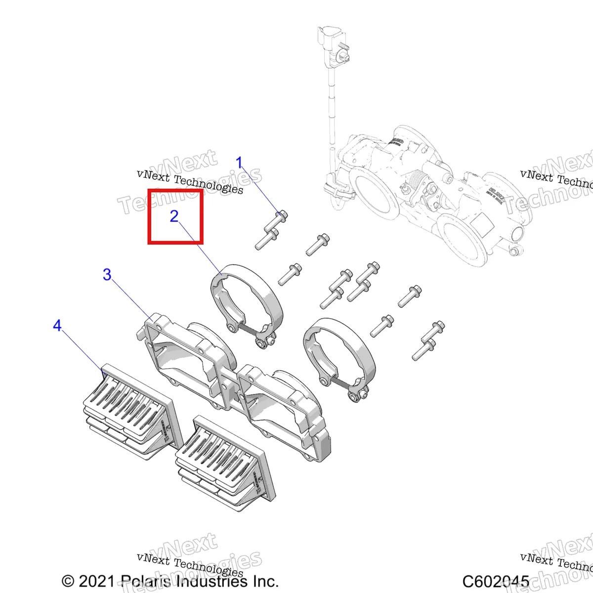 Деталь 7082728 на схеме узла Engine, Reed Valve & Throttle Body Adaptor S25tdz8ms/Mel