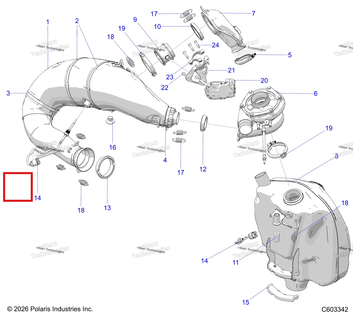 Деталь 7082780 на схеме узла Engine, Exhaust System And Turbo