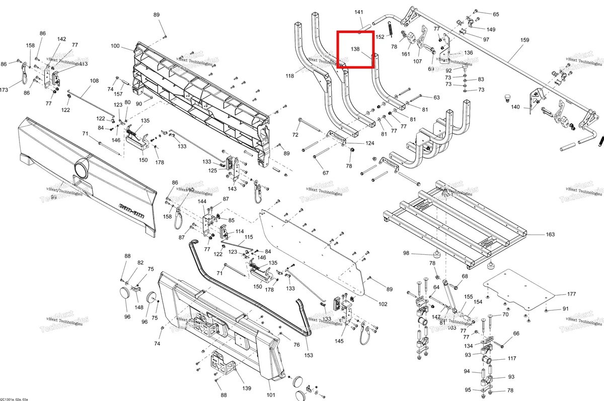 Деталь 708300340 на схеме узла 2013 Can-Am COMMANDER LTD 1000 Rear Cargo Box Doors