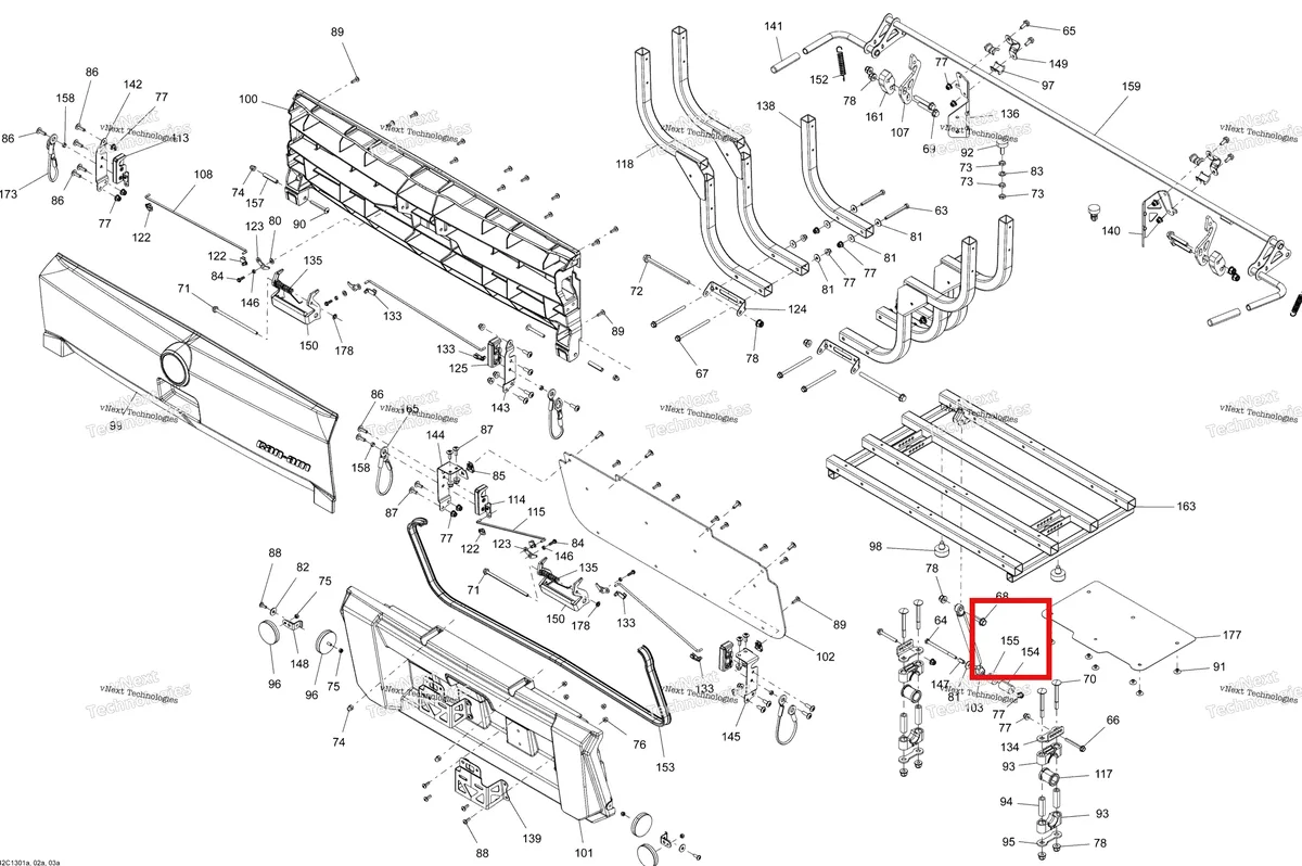 Деталь 708300471 на схеме узла 2013 Can-Am COMMANDER LTD 1000 Rear Cargo Box Doors