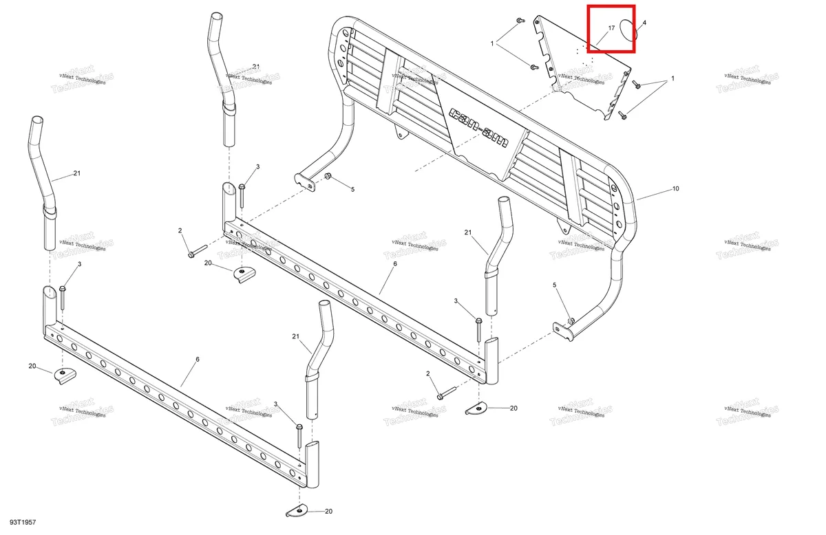 Деталь 708301072 на схеме узла 2019 Can-Am OUTLANDER MAX 6X6 - 650 EFI - T3 Forestry Log Bar