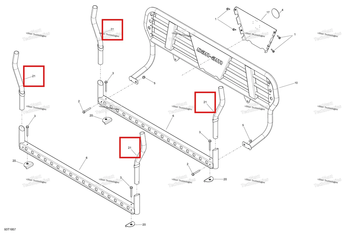 Деталь 708301277 на схеме узла 2019 Can-Am OUTLANDER MAX 6X6 - 650 EFI - T3 Forestry Log Bar
