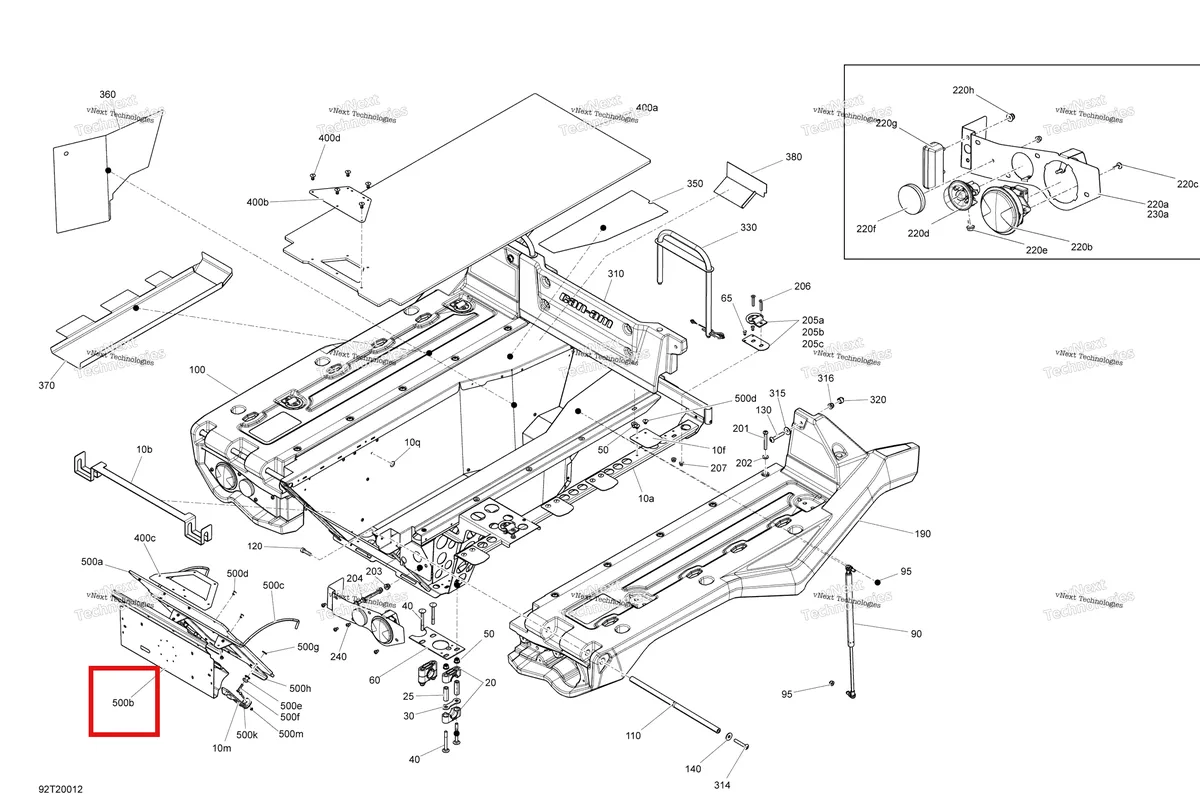 Деталь 708301942 на схеме узла 2021 Can-Am Outlander MAX 6X6 - 650 EFI - DPS Cargo - Kit Platform