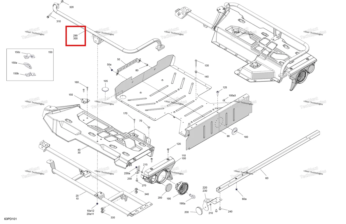Деталь 708302788 на схеме узла 2024 Can-Am Outlander MAX 450 EFI 6X6 - 4ZRA - DPS Package - Tundra Green Body - Cargo