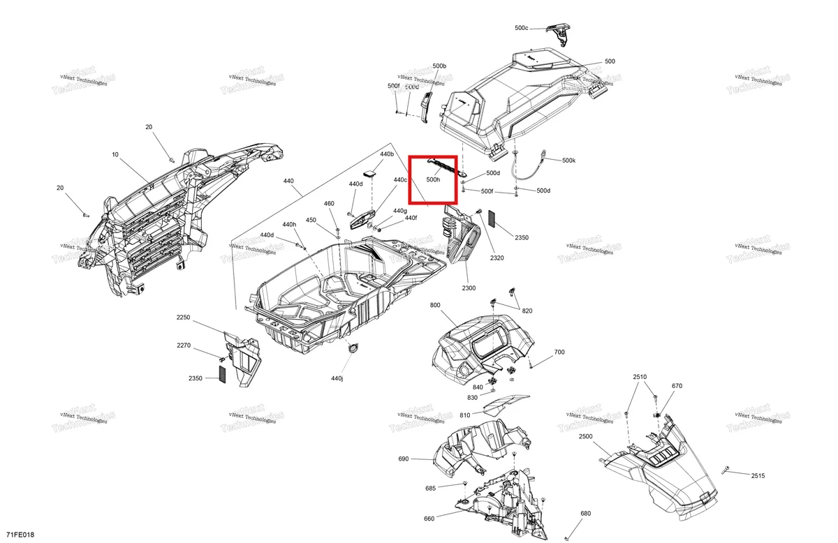 Деталь 708303885 (Retaining ремень Can-Am Outlander 4x4 XMR 1000R (2025) (708303885)) на схеме узла 2025 Can-Am OUTLANDER - 4X4 - STD - 700 - 1CSC - Granite Grey Body - Front Section