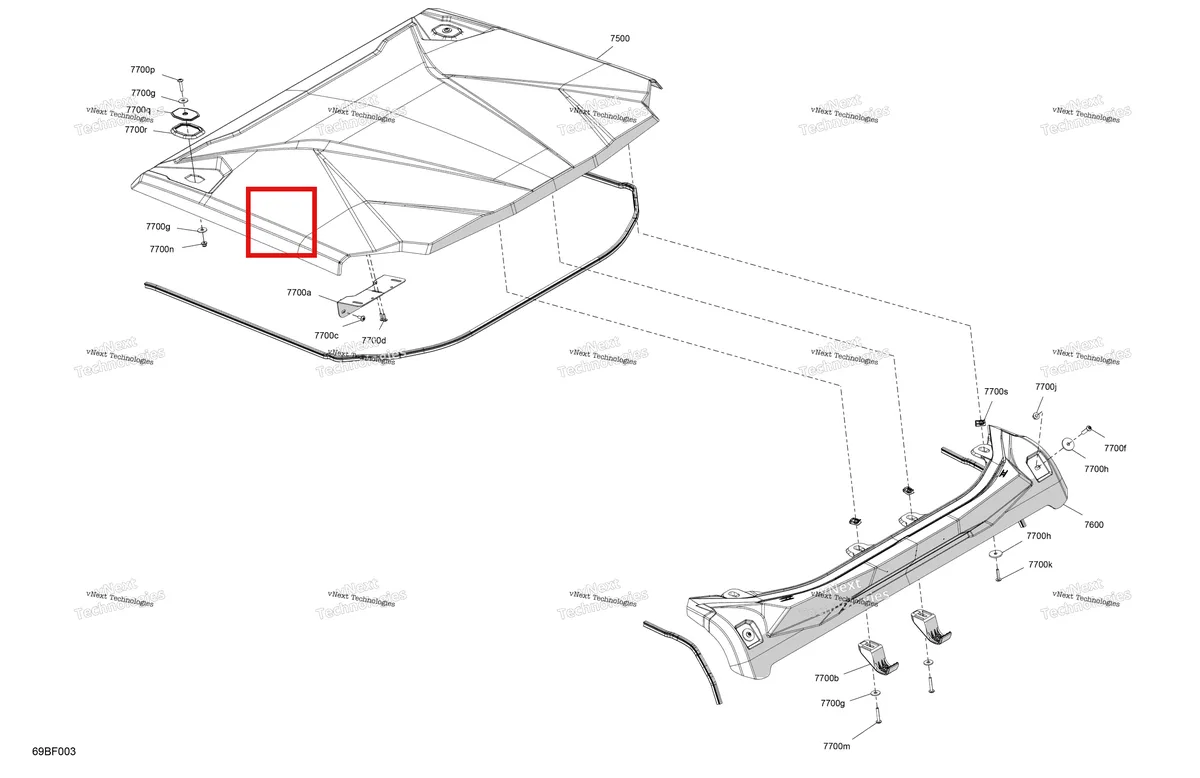 Деталь 708303993 (Проставка Can-Am Commander MAX 1000R EFI XT (2024) (708303993)) на схеме узла 2026 Can-Am Commander - 1000R EFI - XT - 6GTA - Fiery Red Metallic - 64