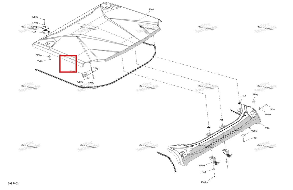 Деталь 708304060 (Прокладка Can-Am Commander MAX 1000R EFI XT (2024) (708304060)) на схеме узла 2026 Can-Am Commander - 1000R EFI - XT - 6GTA - Fiery Red Metallic - 64