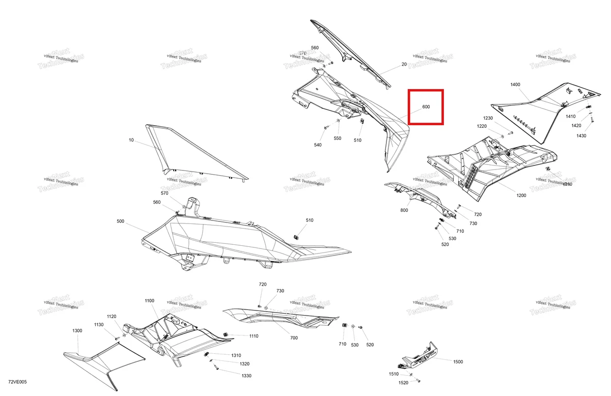 Деталь 708304933 на схеме узла 2025 Can-Am Maverick R - 996NT - X - 8GSK - Legion Red - 77