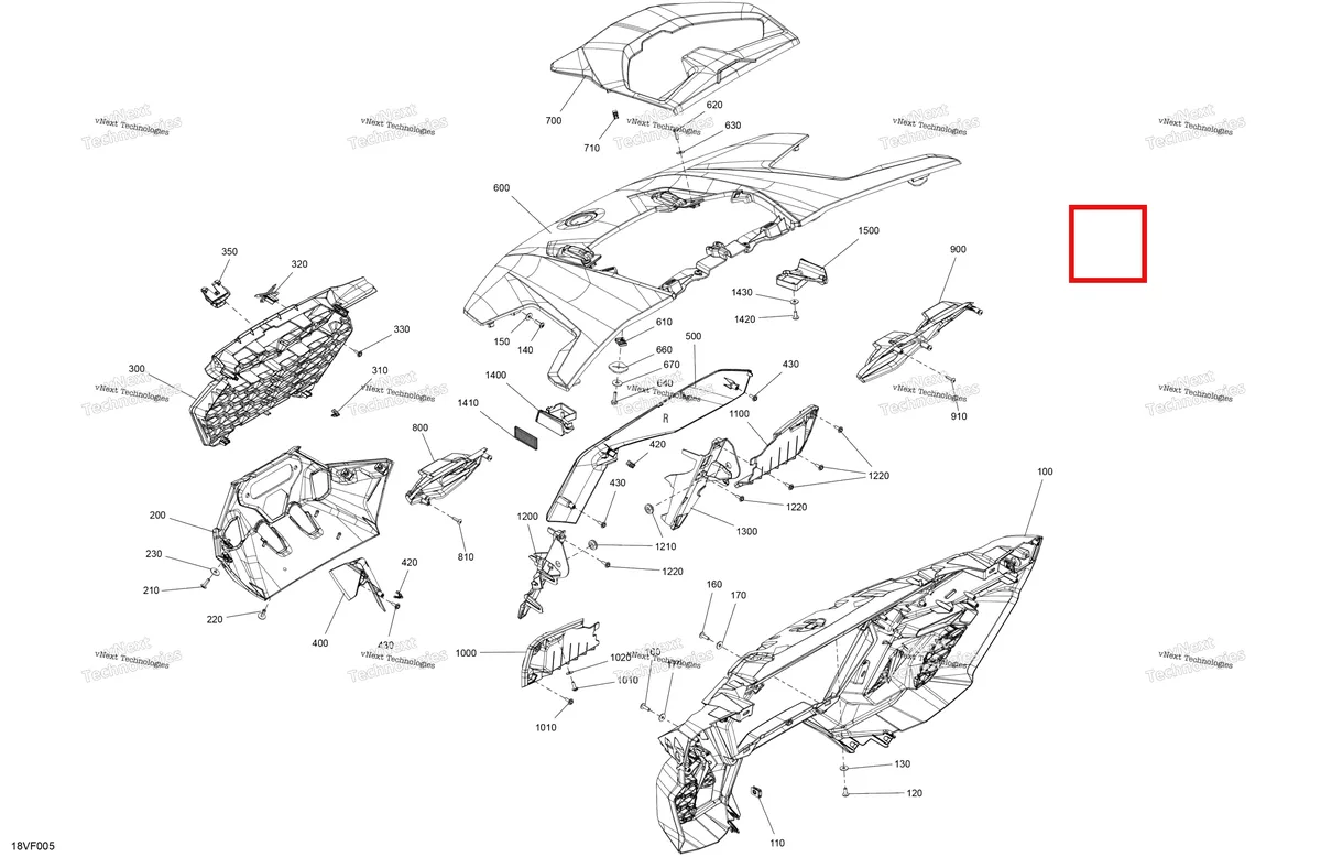 Деталь 708500003 на схеме узла 2026 Can-Am Maverick R - 996NT - X - 8GTA - Legion Red - 77