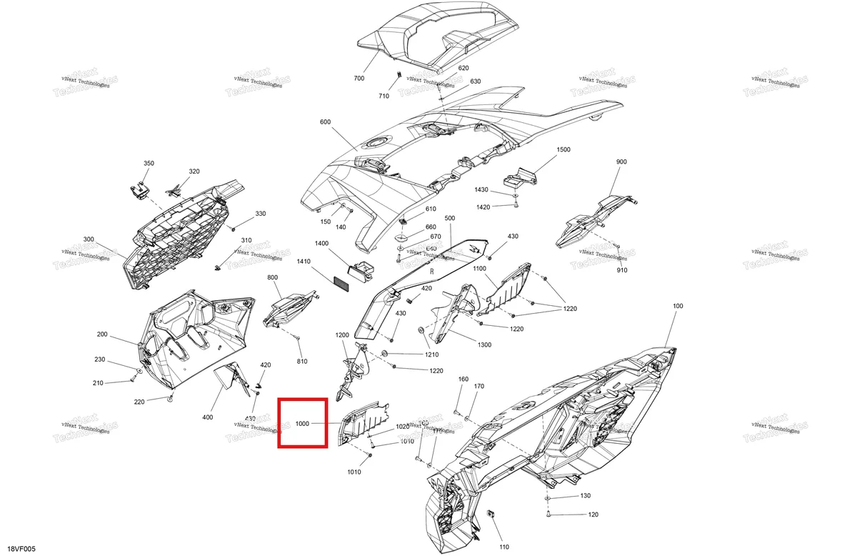 Деталь 708500024 на схеме узла 2026 Can-Am Maverick R Max - 996NT2 - X - 8HTA - Legion Red - 77