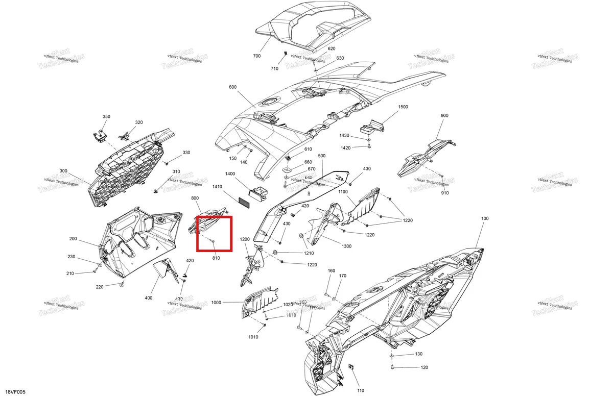 Деталь 708500031 на схеме узла 2026 Can-Am Maverick R - 996NT - X - 8GTA - Legion Red - 77