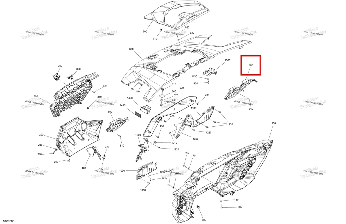 Деталь 708500086 на схеме узла 2026 Can-Am Maverick R Max - 996NT2 - X - 8HTA - Legion Red - 77