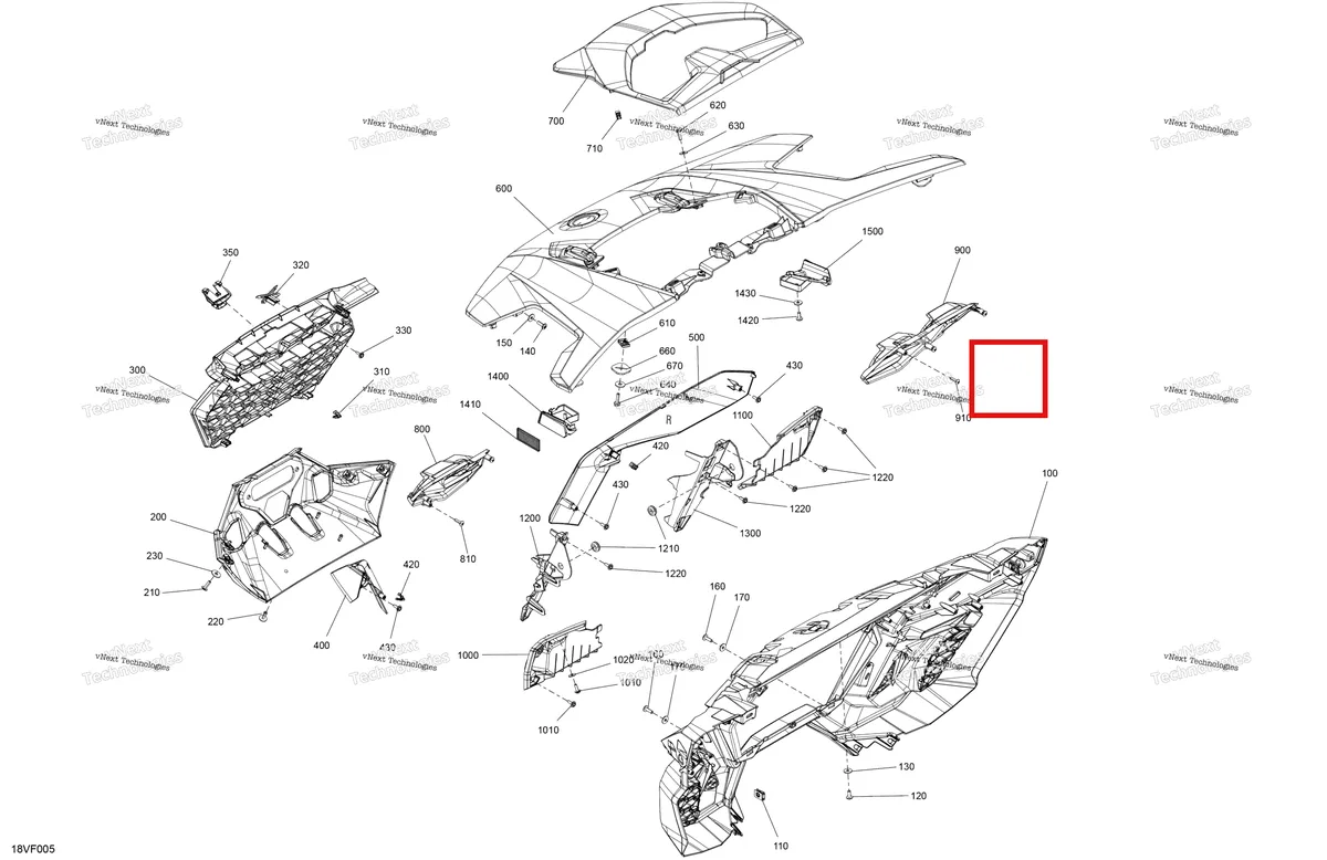 Деталь 708500095 на схеме узла 2026 Can-Am Maverick R - 996NT - X - 8GTA - Legion Red - 77