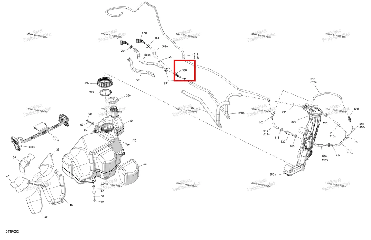 Деталь 709001329 (Y фитинг Can-Am Commander 1000R EFI DPS (2022) (709001329)) на схеме узла 2026 Can-Am RENEGADE - 4X4 - XMR - 1000R EFI - 5UTB - Scandi Blue Engine - Fuel