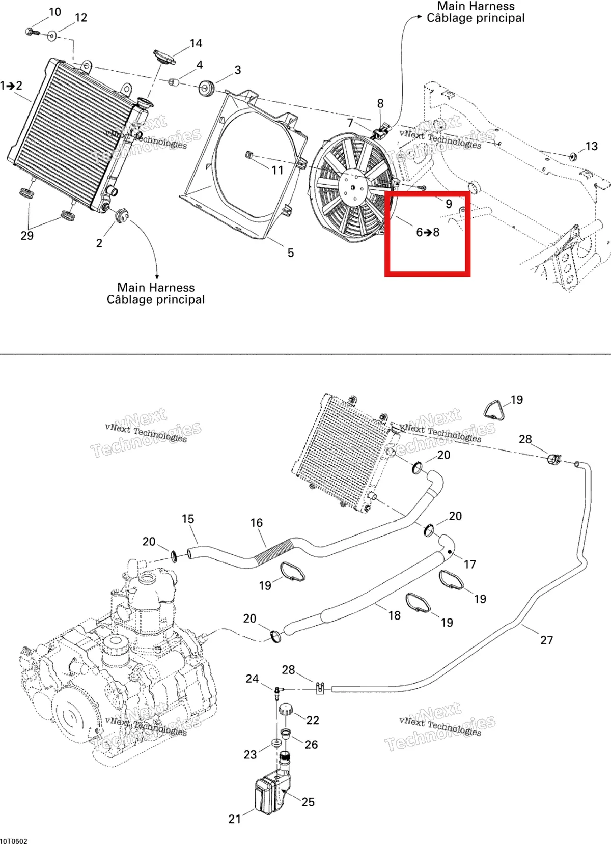 Деталь 709200112 на схеме узла 2005 Can-Am Traxter 5 Speed Liquid Cooling