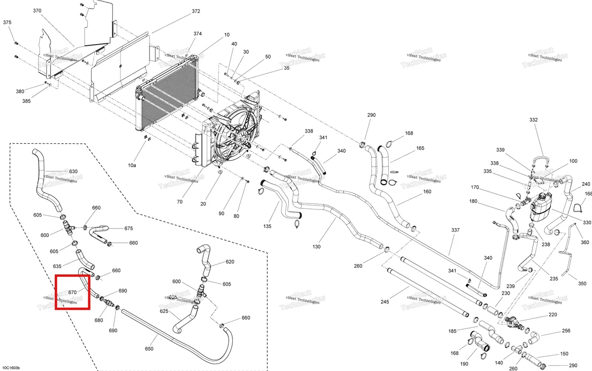Деталь 709200639 на схеме узла Cooling System - With Heating System
