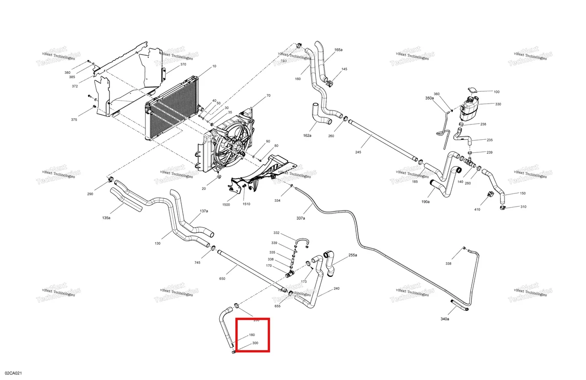 Деталь 709200812 на схеме узла 2021 Can-Am Defender HD5 - BASE DPS Engine - Cooling
