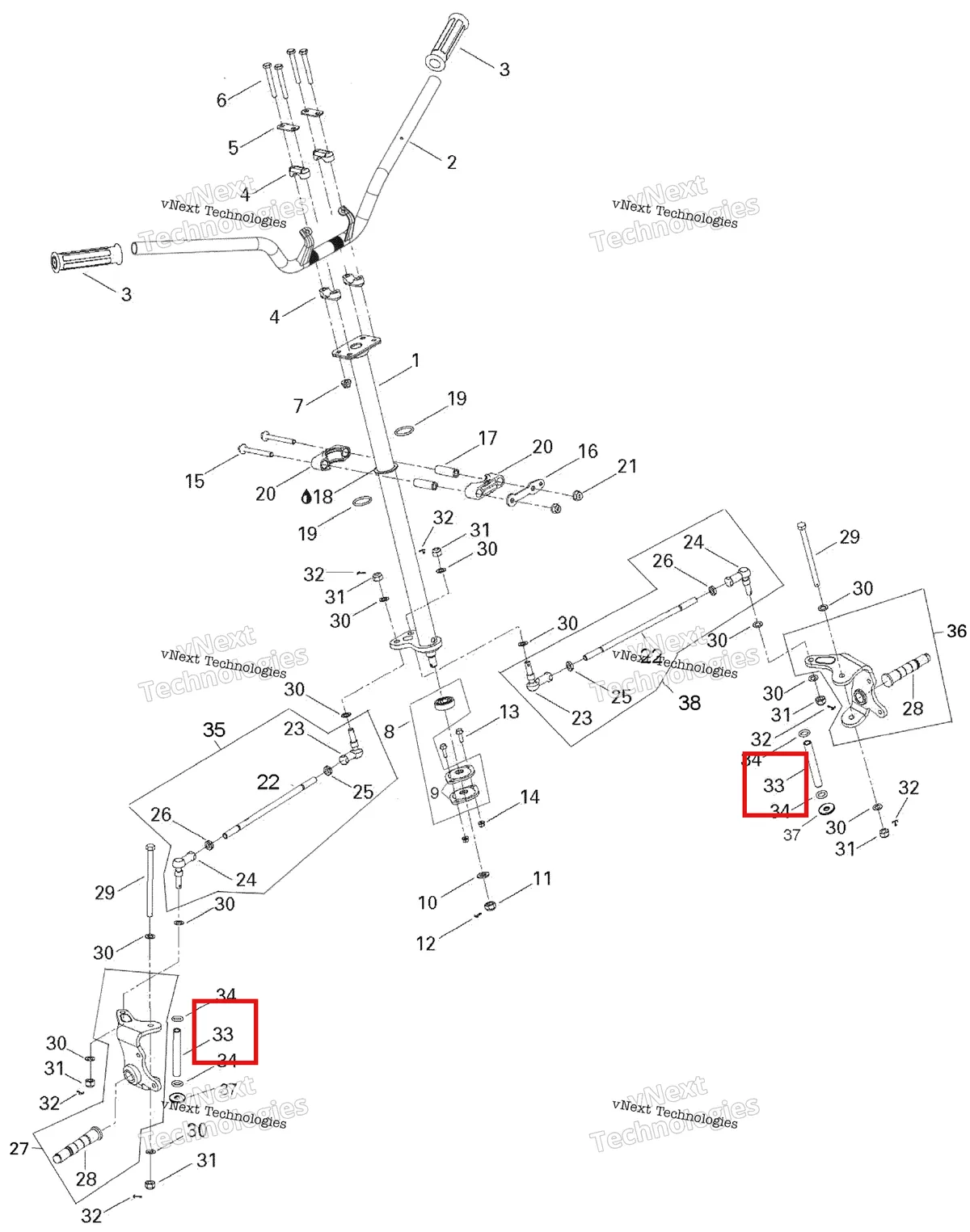 Деталь 709400110 на схеме узла 2007 Can-Am Rally 175 Steering System