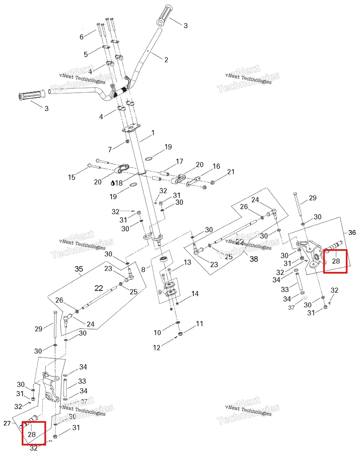 Деталь 709400135 на схеме узла 2006 Can-Am Rally 175 Steering System