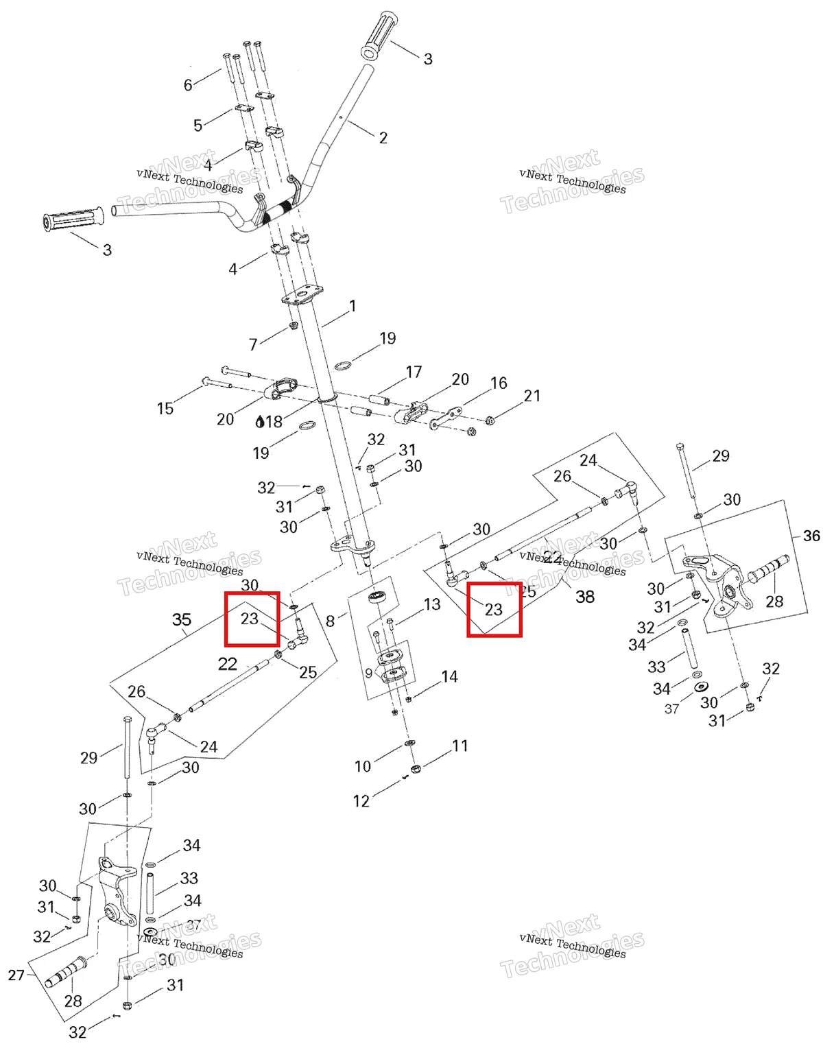Деталь 709400148 на схеме узла 2007 Can-Am Rally 175 Steering System