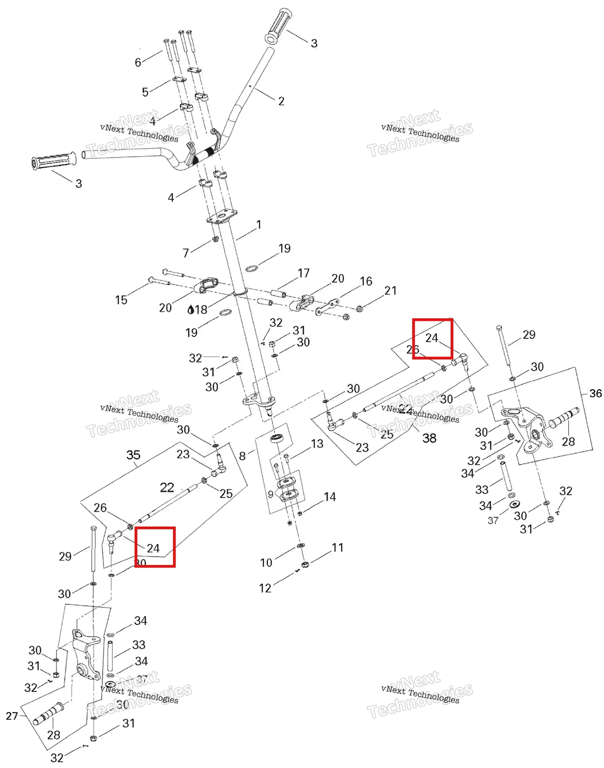 Деталь 709400149 на схеме узла 2007 Can-Am Rally 175 Steering System