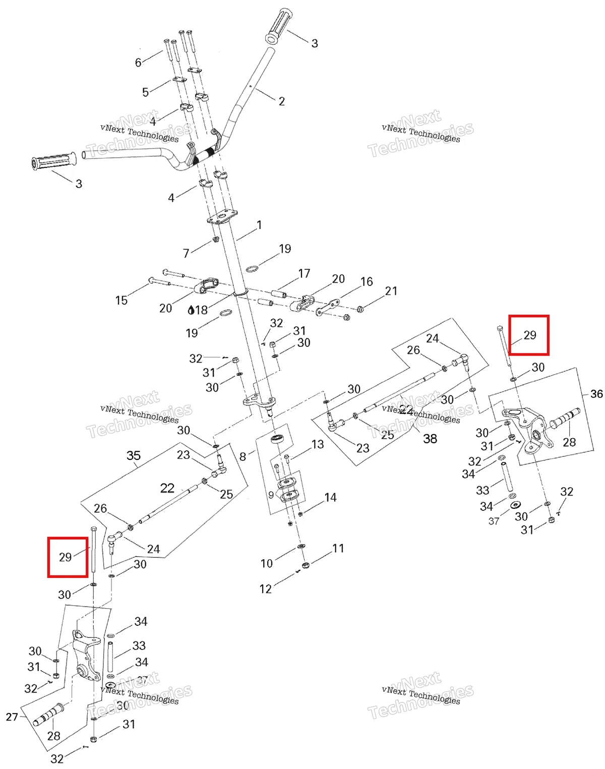 Деталь 709400150 на схеме узла 2007 Can-Am Rally 175 Steering System
