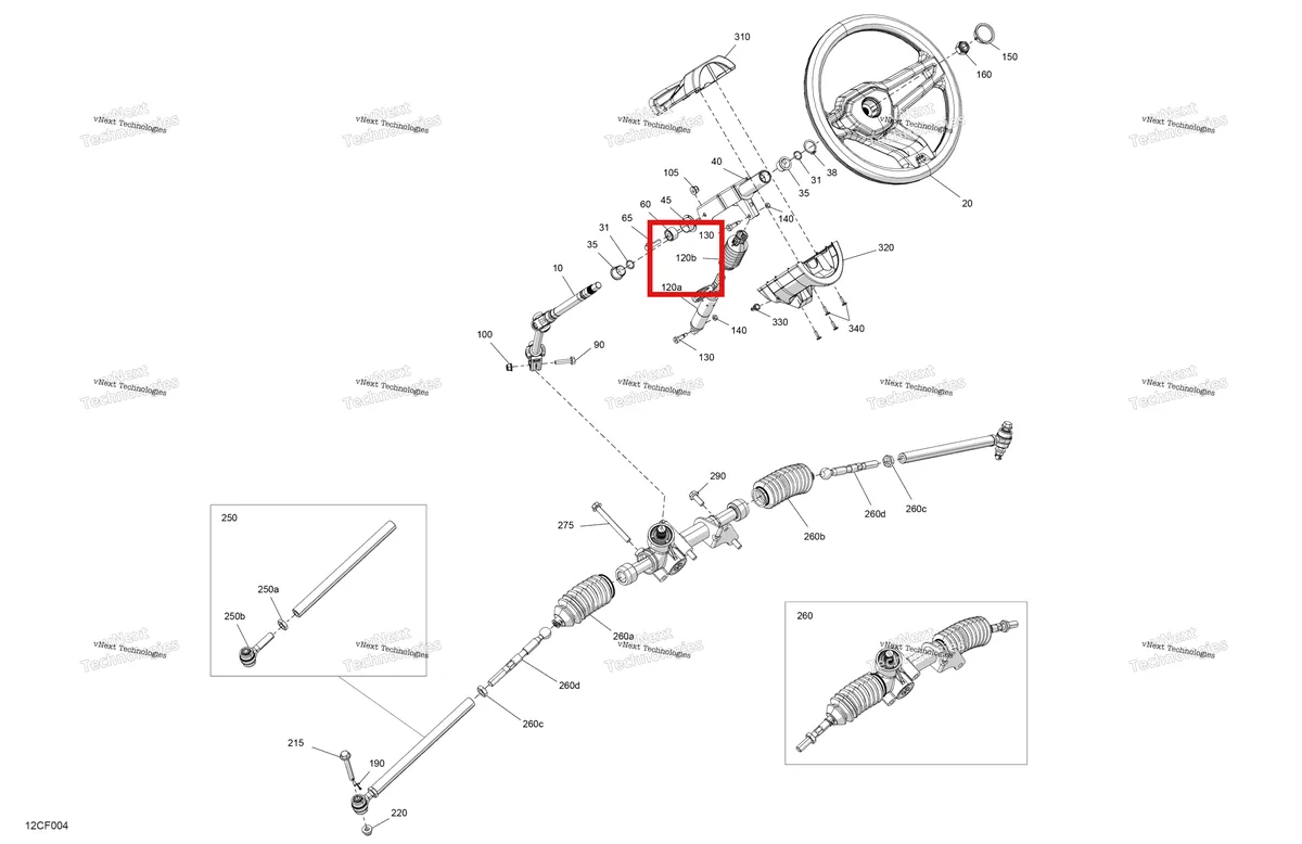 Деталь 709401232 на схеме узла 2026 Can-Am Defender MAX - HD9 - BASE - 8DTA - Compass Green - 62