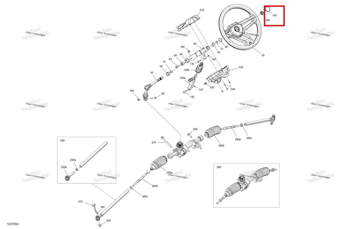 Деталь 709401514 на схеме узла 2026 Can-Am Defender MAX - HD9 - BASE - 8DTA - Compass Green - 62