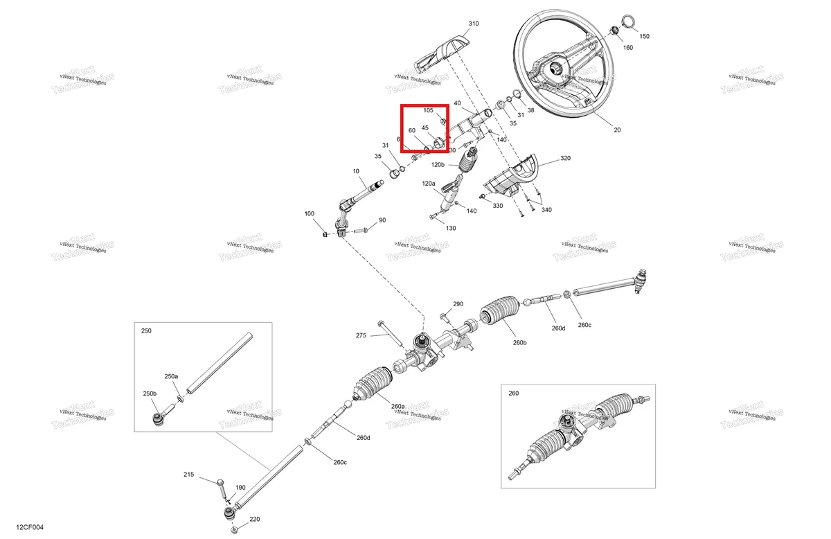 Деталь 709401603 на схеме узла 2026 Can-Am Defender MAX - HD9 - BASE - 8DTA - Compass Green - 62