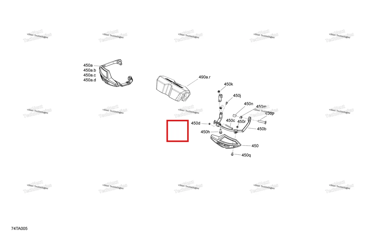 Деталь 709401622 на схеме узла 2021 Can-Am Renegade 1000R EFI - XMR Mechanic - Steering - Air Deflector