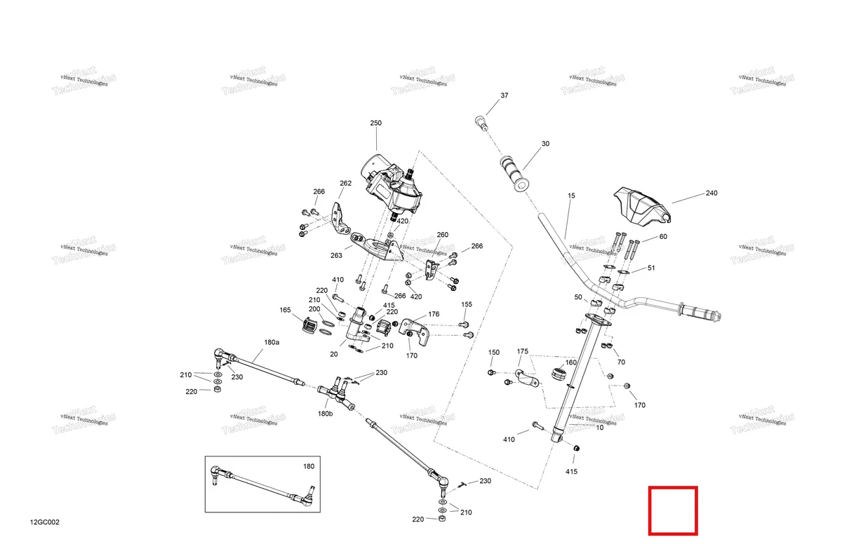Деталь 709401743 на схеме узла 2023 Can-Am Outlander 450 EFI - DPS Mechanic - Steering
