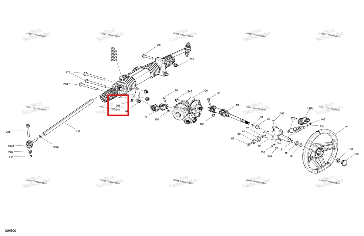 Деталь 709401842 на схеме узла 2022 Can-Am Maverick Turbo RR - DS - CE Mechanic - Steering