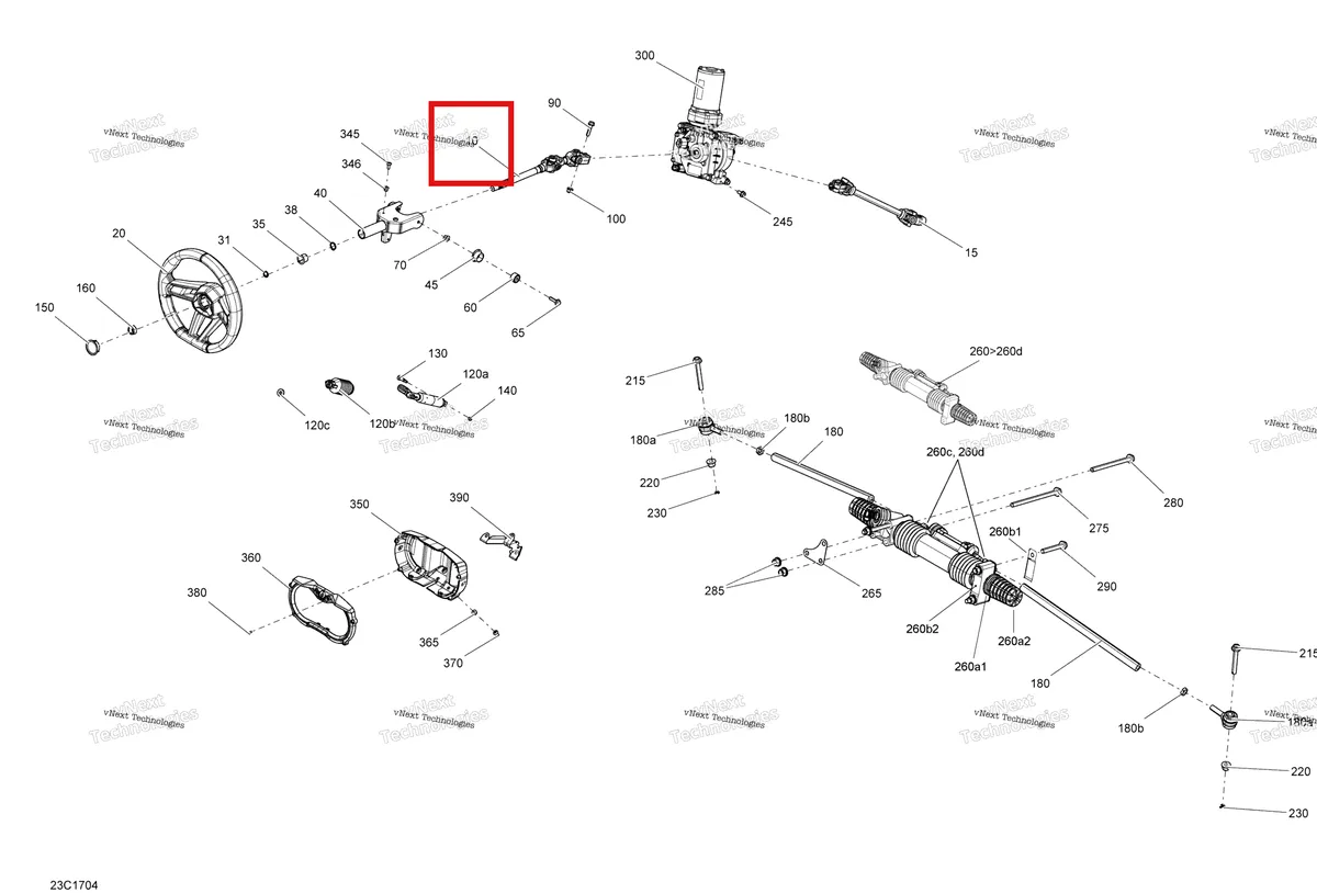Деталь 709401987 на схеме узла 2017 Can-Am Maverick X3 MAX Steering