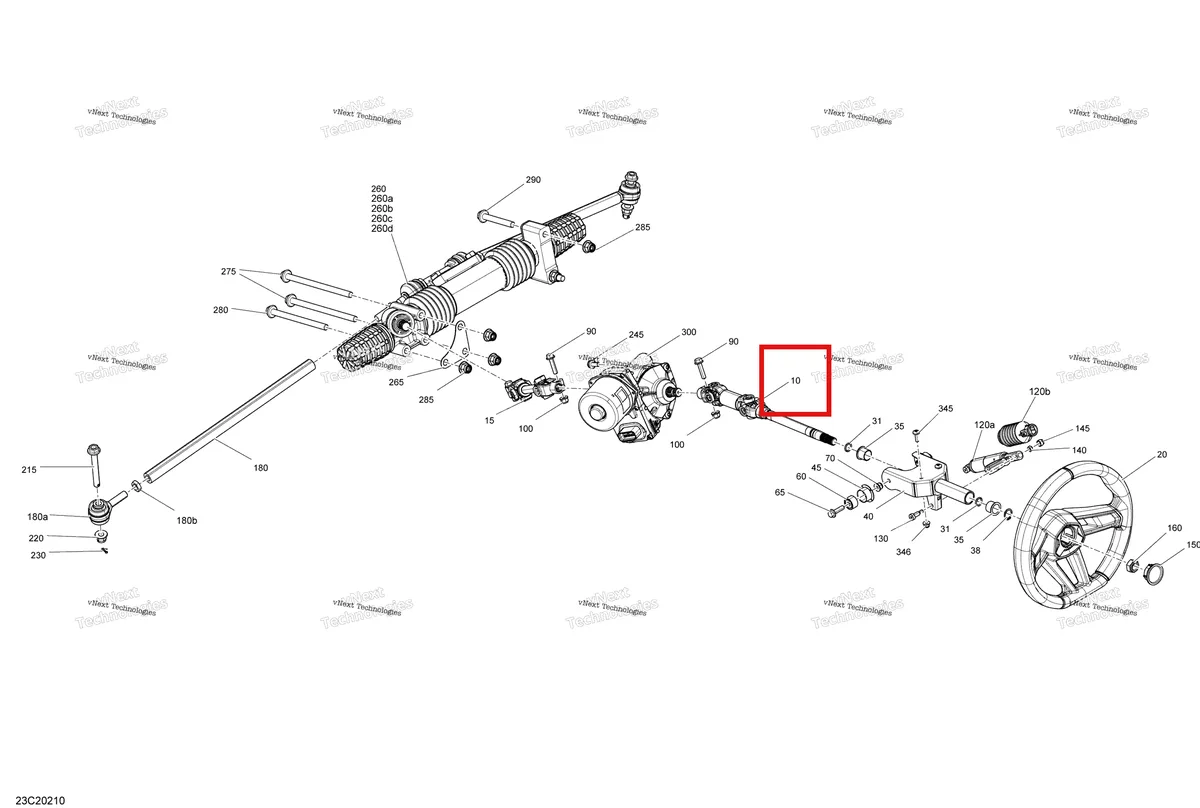 Деталь 709402127 на схеме узла 2020 Can-Am Maverick Turbo - STD Steering