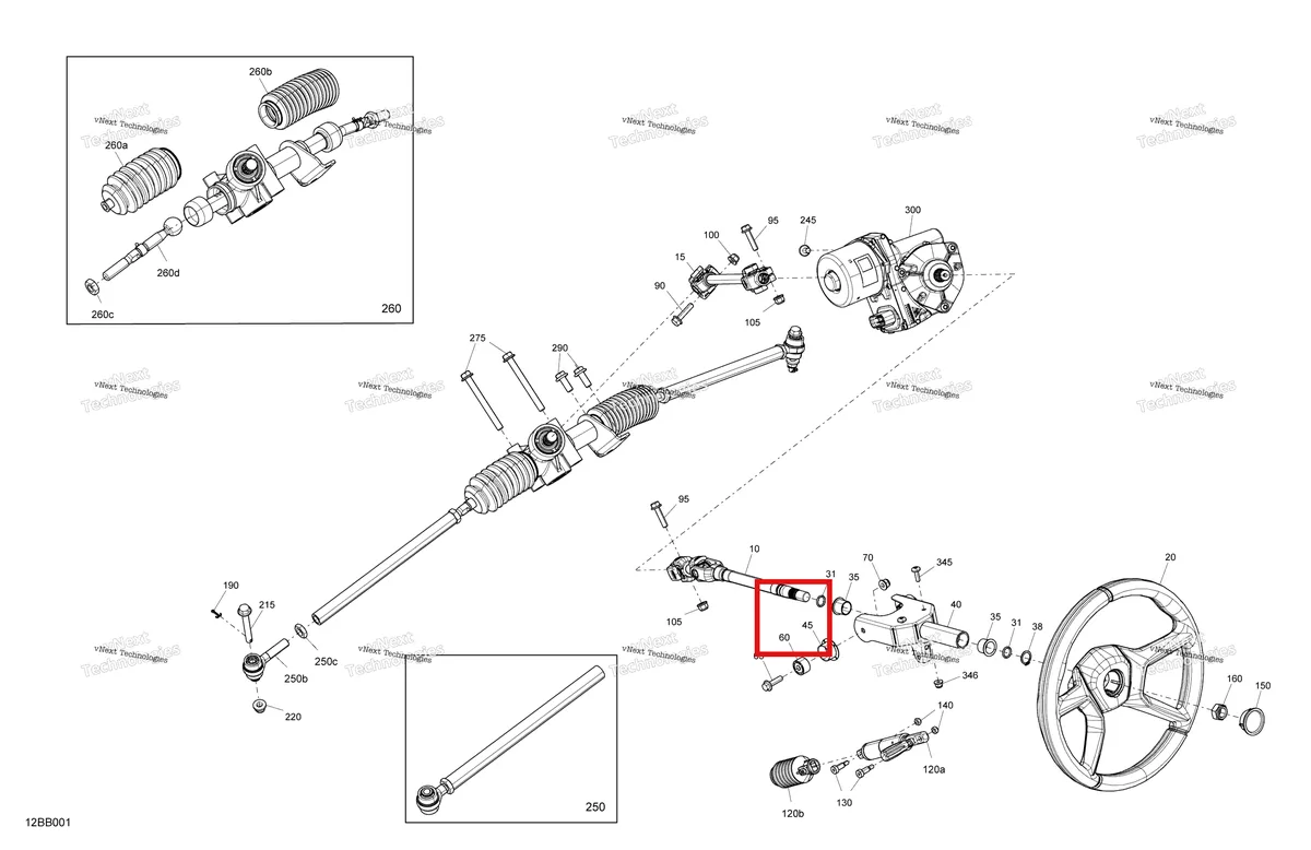 Деталь 709402289 на схеме узла 2022 Can-Am Commander 700 EFI - DPS Mechanic - Steering