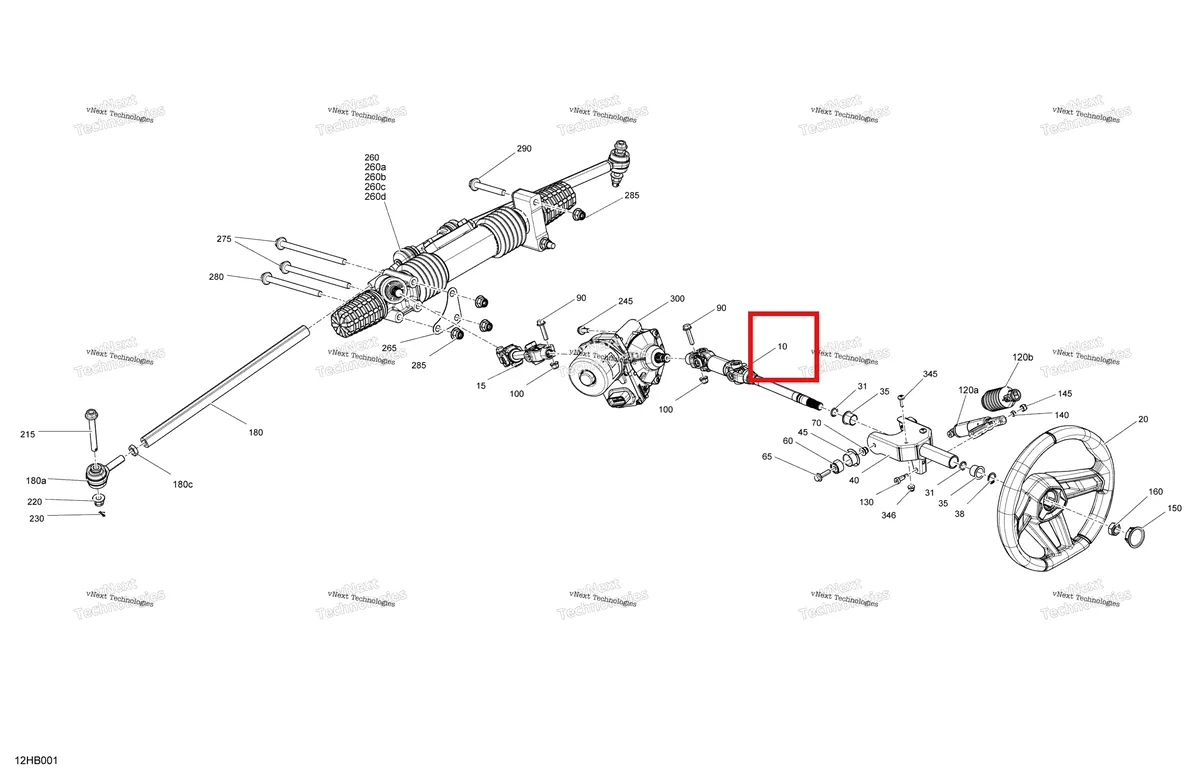 Деталь 709402473 на схеме узла 2022 Can-Am Maverick Turbo RR - DS - CE Mechanic - Steering