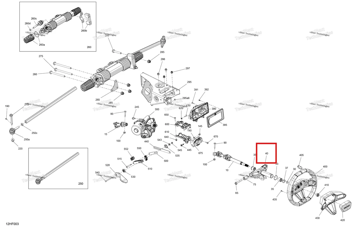 Деталь 709402989 (Рулевое колесо опора Can-Am Maverick Turbo RR XRS (2026) (709402989)) на схеме узла 2026 Can-Am Maverick Max - TURBO RR - XDS STD - 7VTT - Timeless Black Metallic - 64