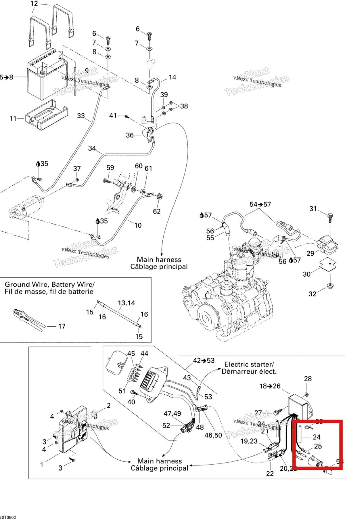 Деталь 710000034 на схеме узла 2005 Can-Am Traxter 5 Speed Electrical System