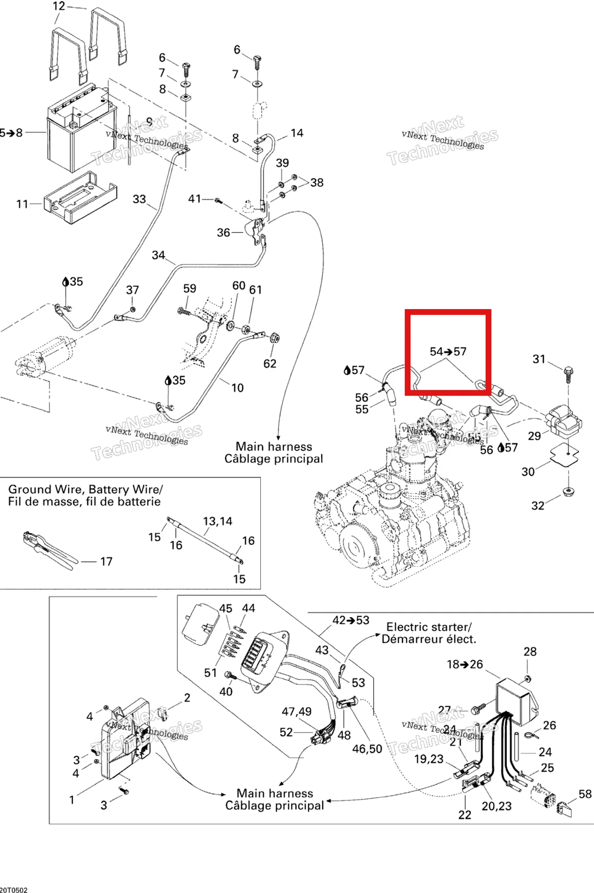 Деталь 710000039 на схеме узла 2005 Can-Am Traxter 5 Speed Electrical System