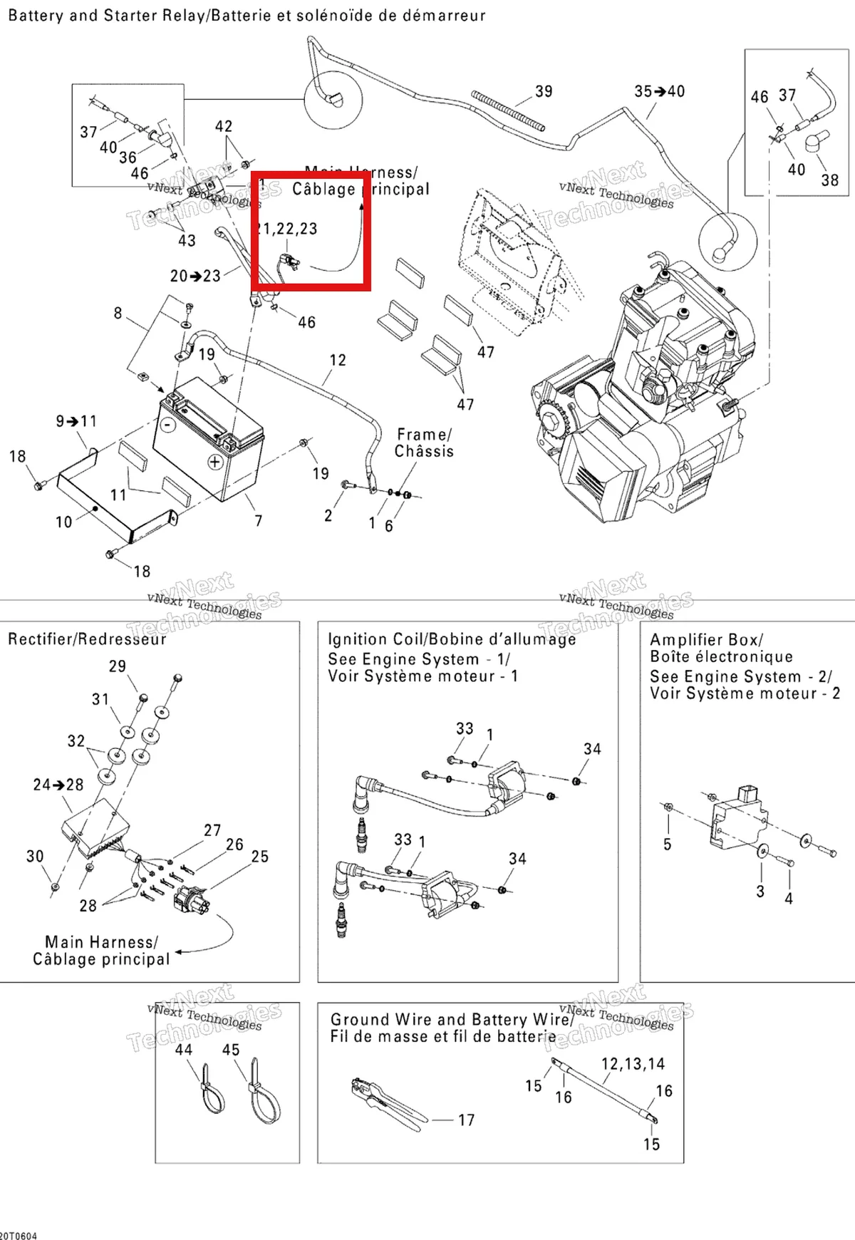 Деталь 710000049 на схеме узла 2006 Can-Am DS 650 X Electrical System
