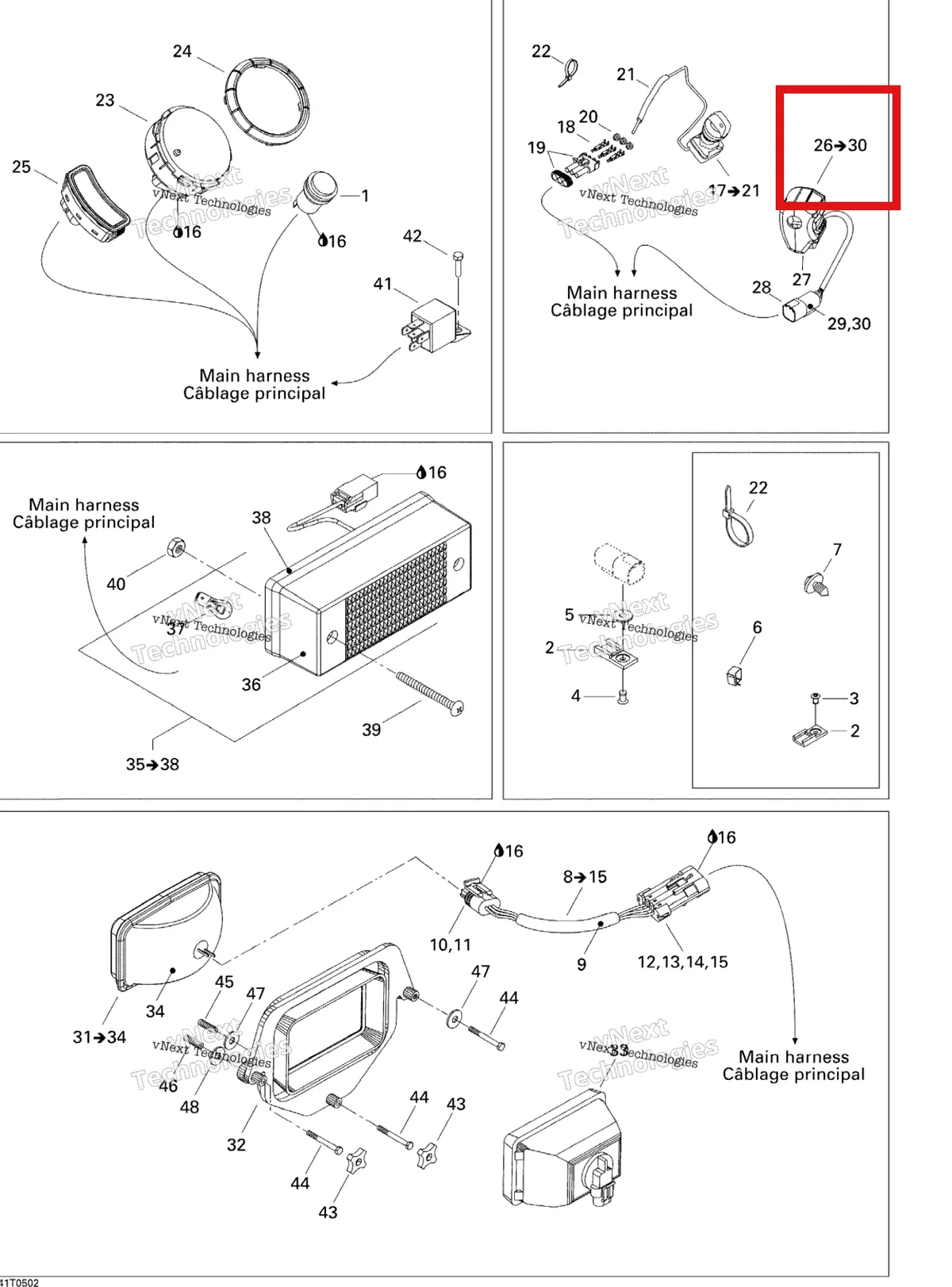 Деталь 710000088 на схеме узла 2005 Can-Am Traxter 5 Speed Electrical Accessories