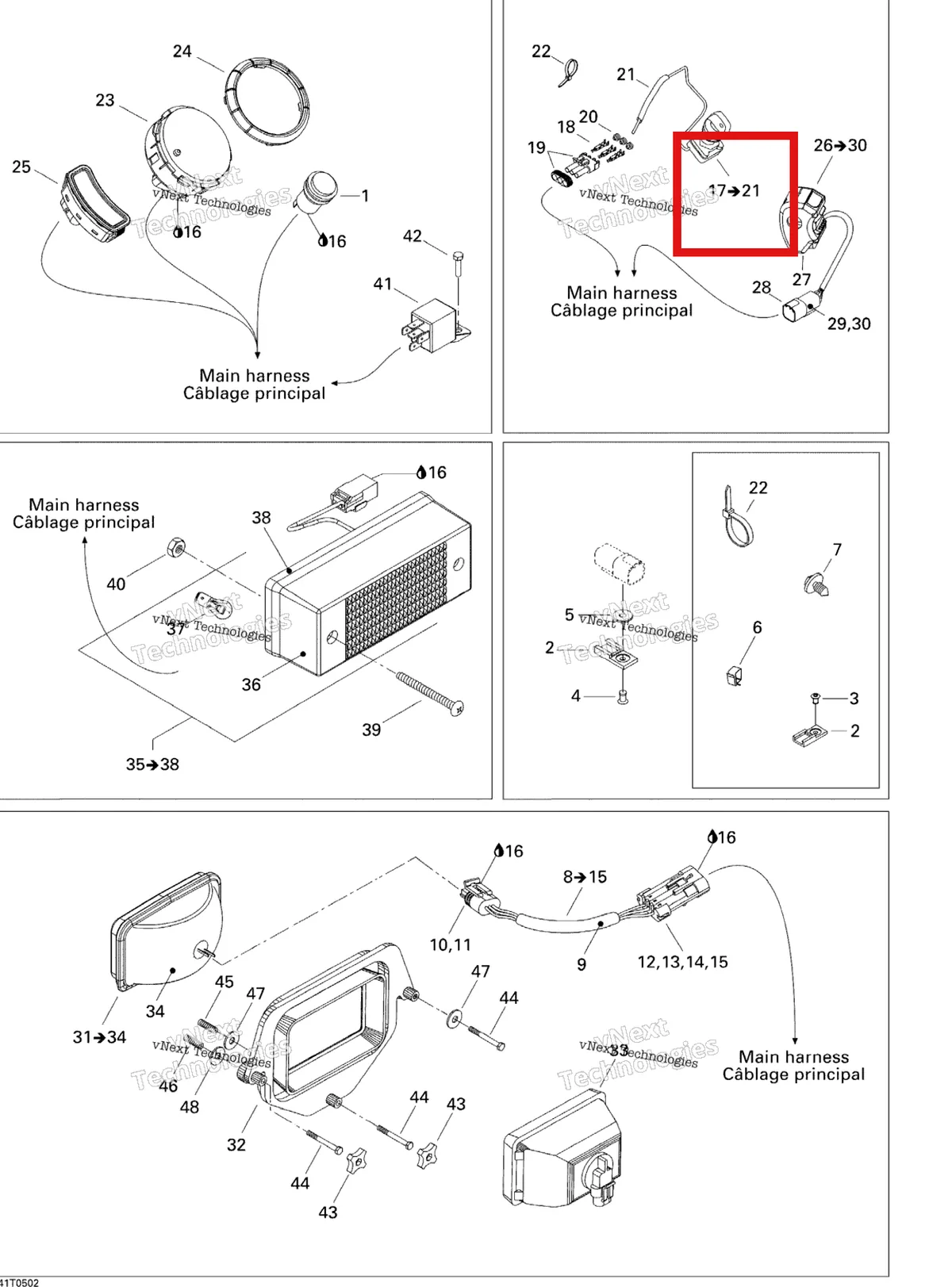Деталь 710000137 на схеме узла 2005 Can-Am Traxter 5 Speed Electrical Accessories