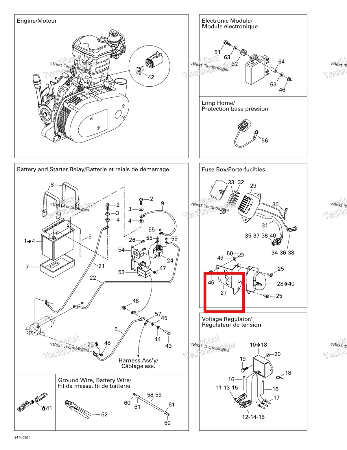 Деталь 710000138 на схеме узла 2003 Can-Am Quest 500 Battery And Electrical Accessories
