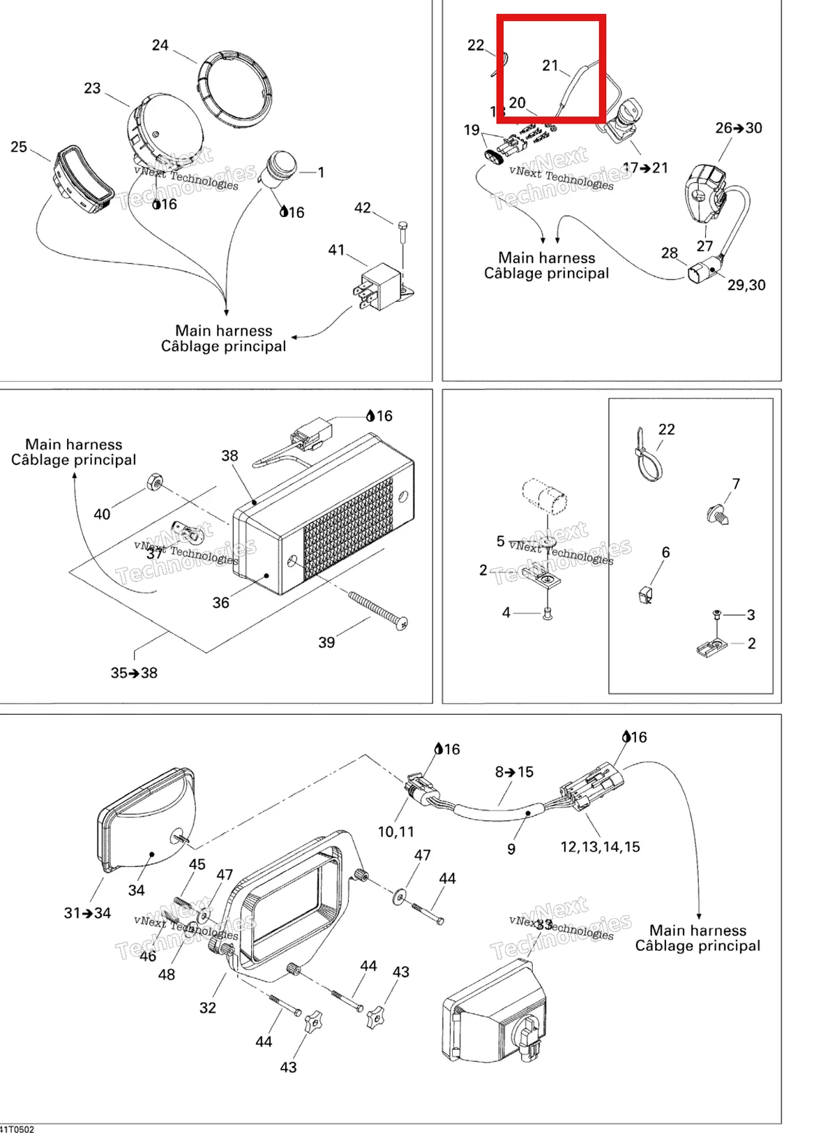 Деталь 710000171 на схеме узла 2005 Can-Am Traxter 5 Speed Electrical Accessories