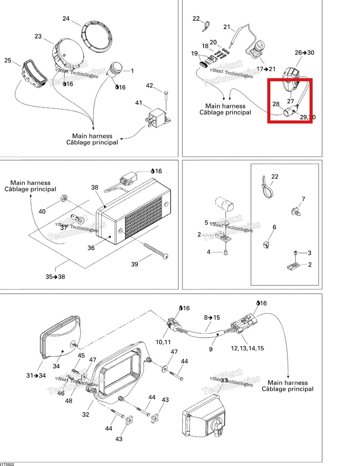 Деталь 710000173 на схеме узла 2005 Can-Am Traxter 5 Speed Electrical Accessories