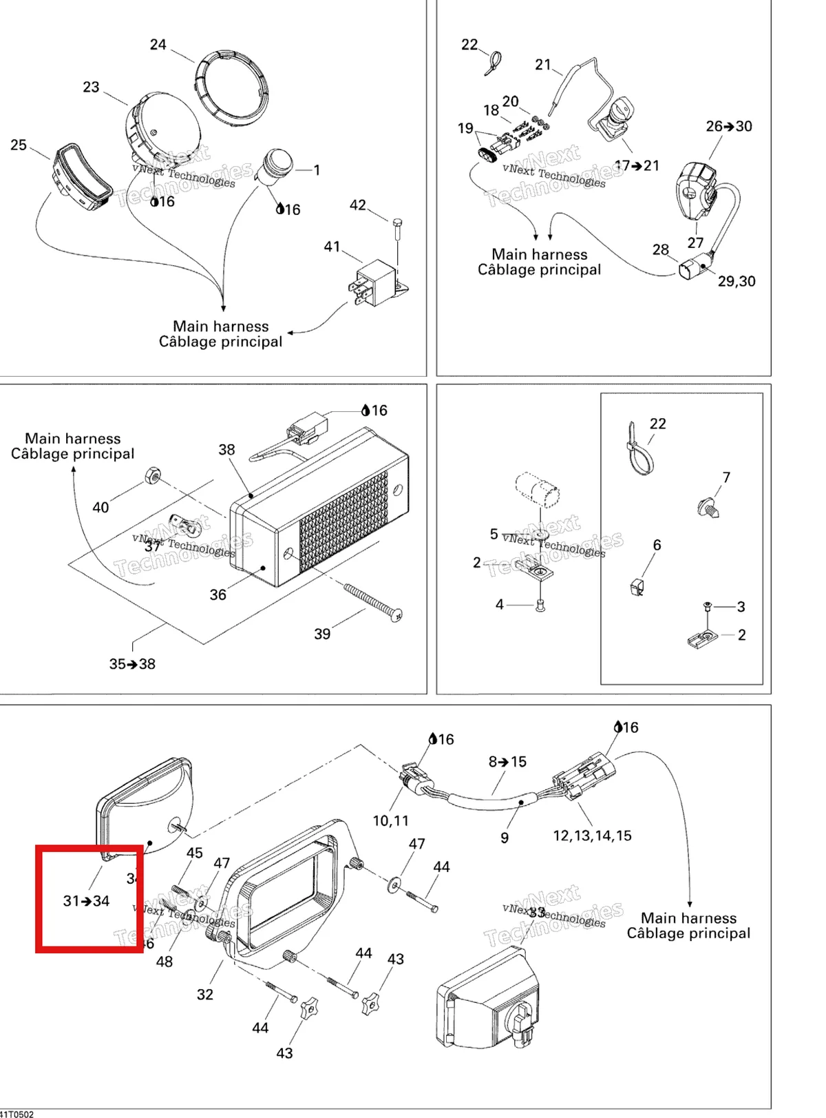 Деталь 710000174 на схеме узла 2005 Can-Am Traxter 5 Speed Electrical Accessories