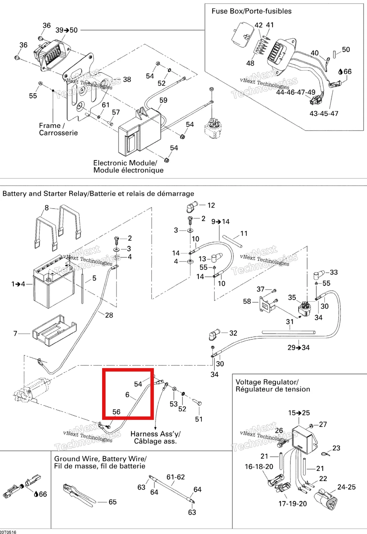 Деталь 710000177 на схеме узла Electrical System