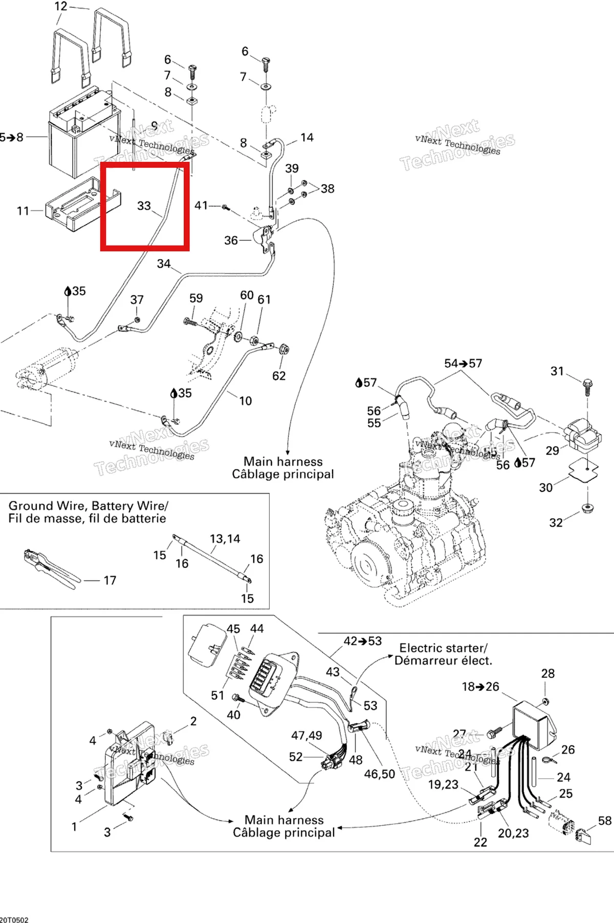 Деталь 710000211 на схеме узла 2005 Can-Am Traxter 5 Speed Electrical System