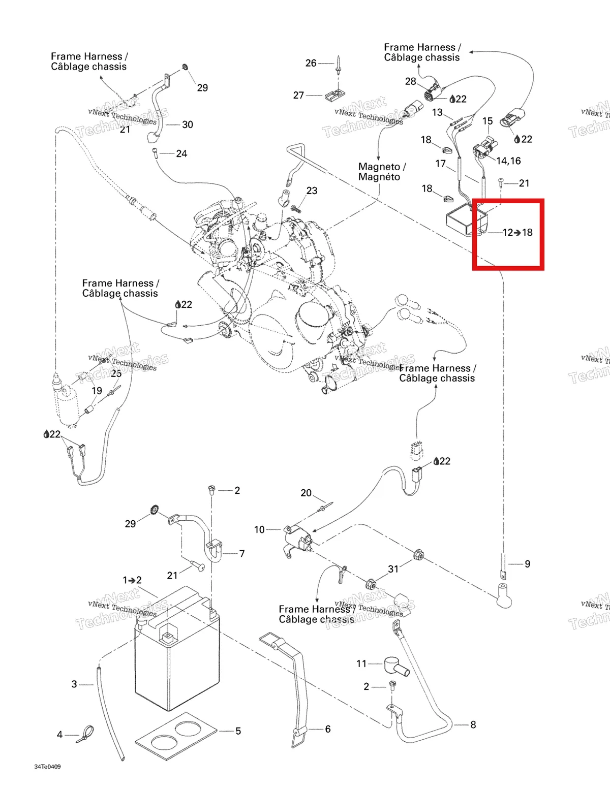 Деталь 710000234 на схеме узла 2004 Can-Am Rally 175 Battery And Electrical Accessories