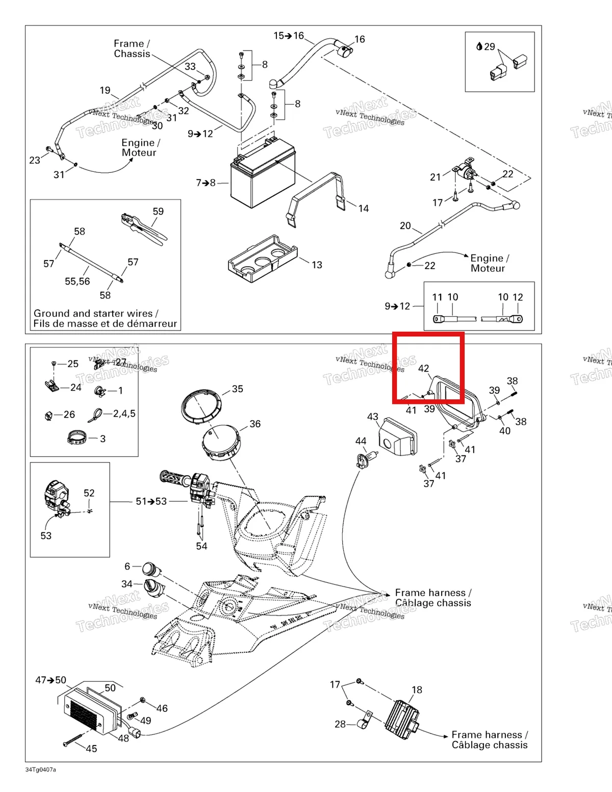 Деталь 710000236 на схеме узла 2004 Can-Am Outlander 330/400 STD 2 X 4 Battery And Electrical Accessories